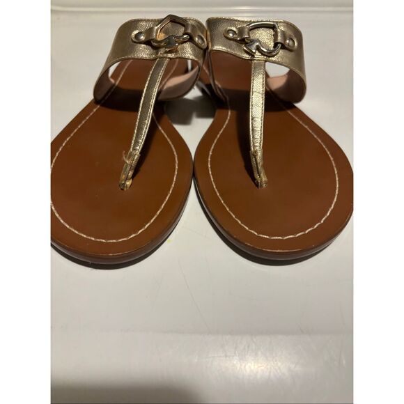 Kate Spade Gold Sandals - Picture 1 of 5